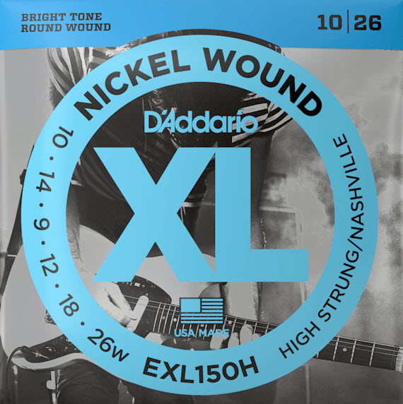 D'Addario EXL150H Nickel Wound, High-Strung/Nashville Tuning, 10-26