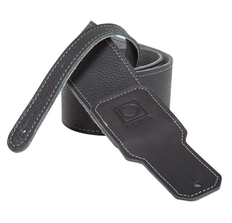 Boss BSL-25-BLK 2.5" Black Premium Leather Strap