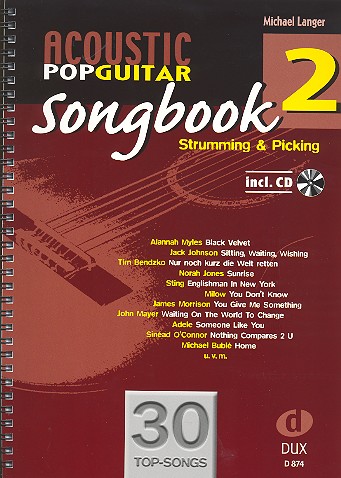 Acoustic Pop Guitar Songbook vol.2 (+CD)  for guitar/tab