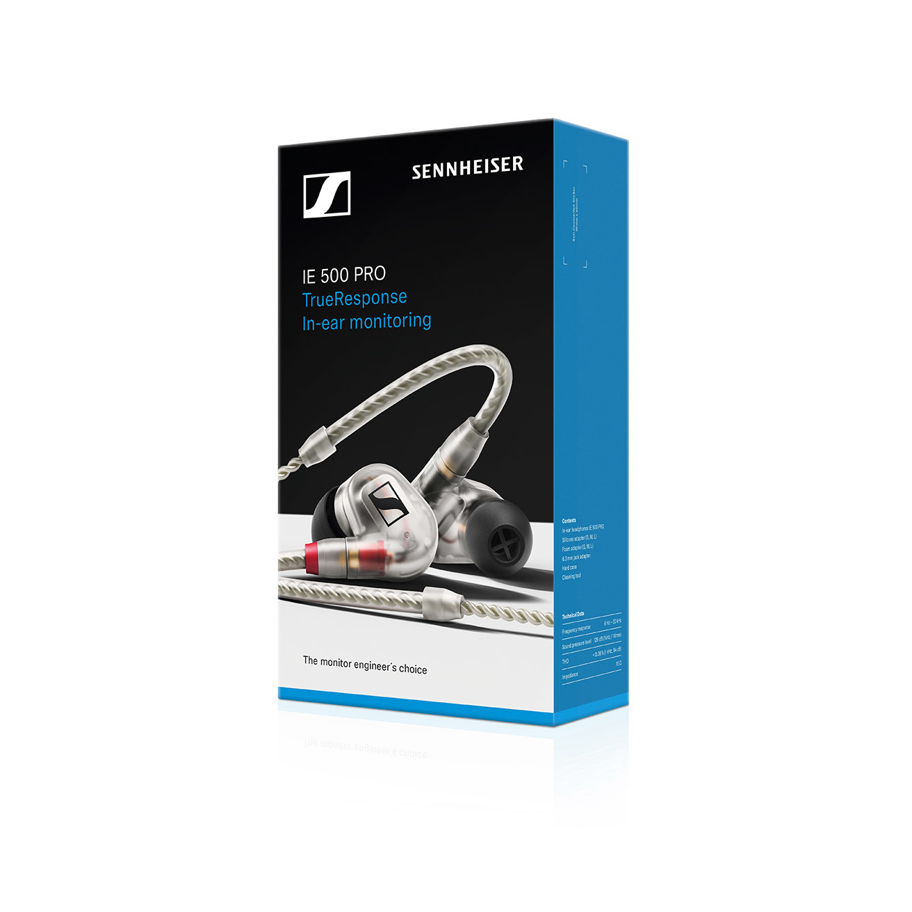 Sennheiser IE 500 PRO Clear In-Ear Monitoring Hörer mit dynamischem SYS 7 Wandler