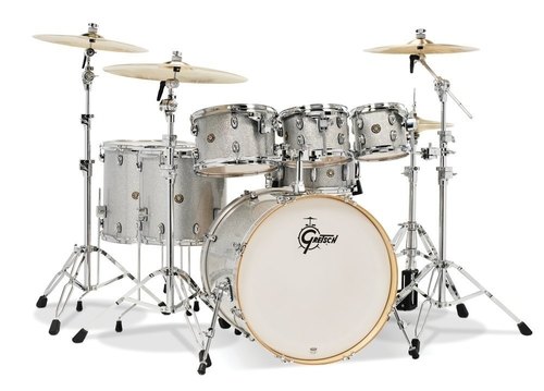 Gretsch Kesselsatz Catalina Maple Silver Sparkle 8"x7" TT / 10"x7" TT / 12"x8" TT / 14"x14" FT / 16"x16" FT / 22"x18" BD / 14"x6" SD